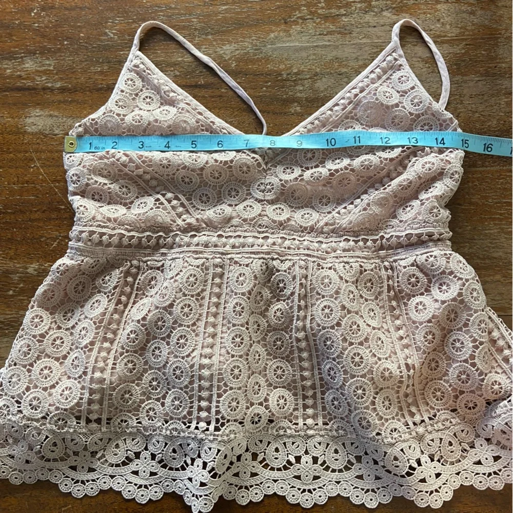 Abercrombie & Fitch Blush Lace Camisole